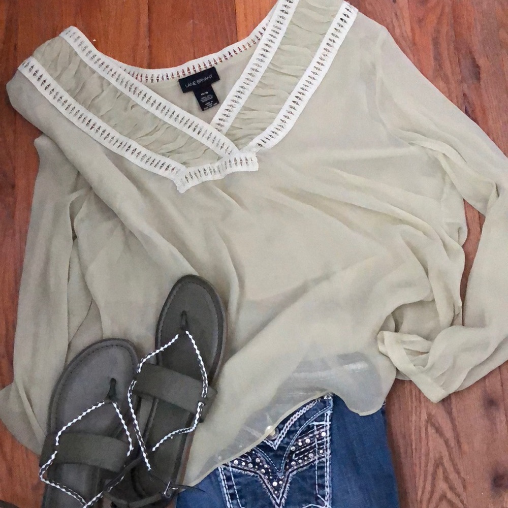 Lane Bryant sheer top